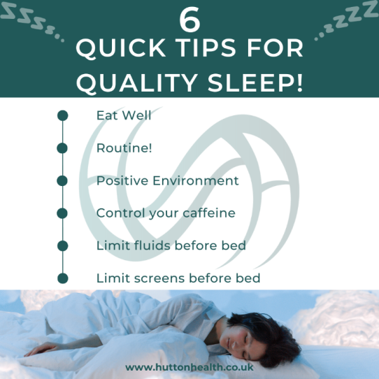 Quick tips for quality sleep