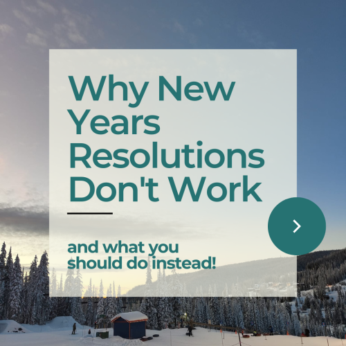 Why New Years Resolutions don't work