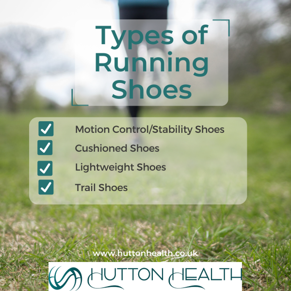 Types of running shoes list