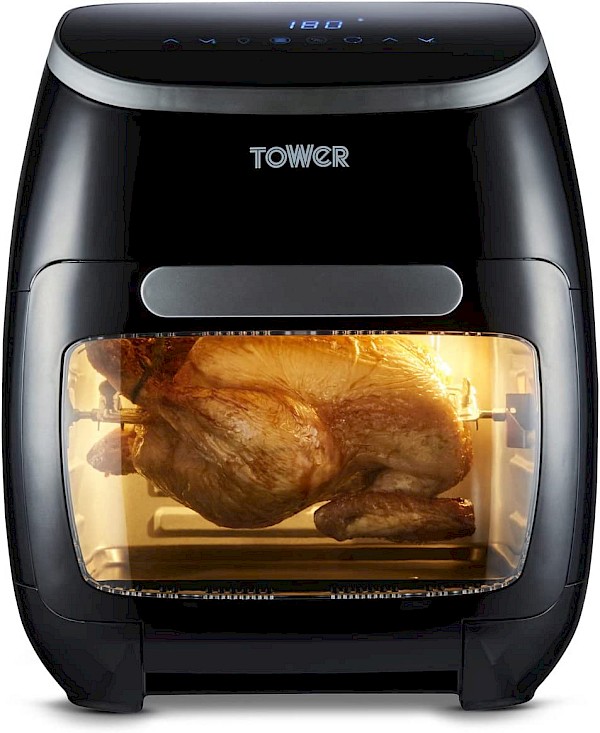 Air fryer cooking chicken