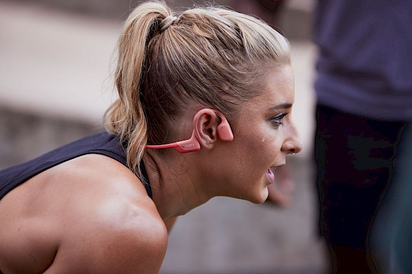 Aftershokz headphones are my favourite way to listen to music while I exercise